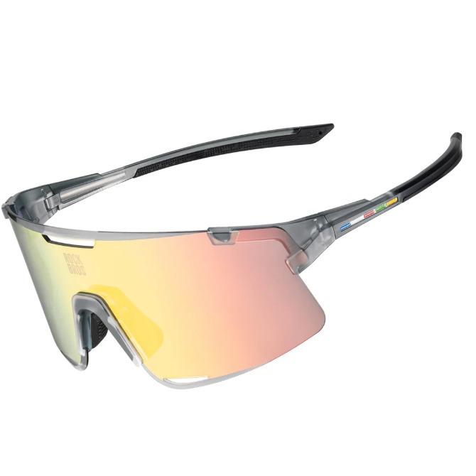 ROCKBROS Road-to-Sky BOUNDLESS Gafas de Ciclismo Fotocromáticas – Cristales & Varillas Intercambiables, TAC Polarizadas & Revestimiento REVO, Protección UV400, Ultraligeras 25g Montura TR, Ergonómicas, Ideales para Ciclismo, Correr, Senderismo & Exterior