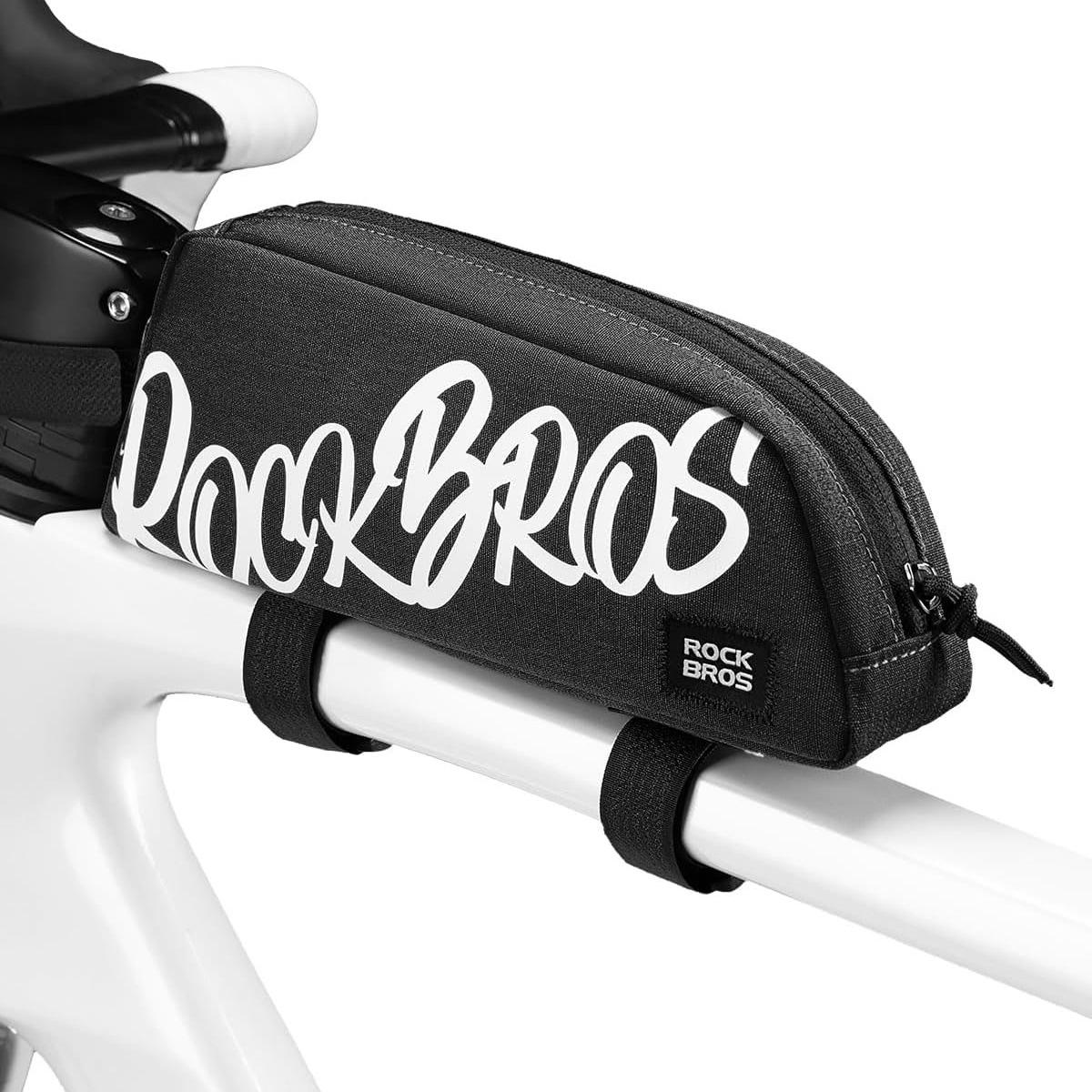 RockBros Bolsa de Tubo Superior Bolsa de Marco 0.8L con Diseño Aerodinámico y Tela de Poliéster de Alta Calidad para Ciclismo de Montaña y Carretera