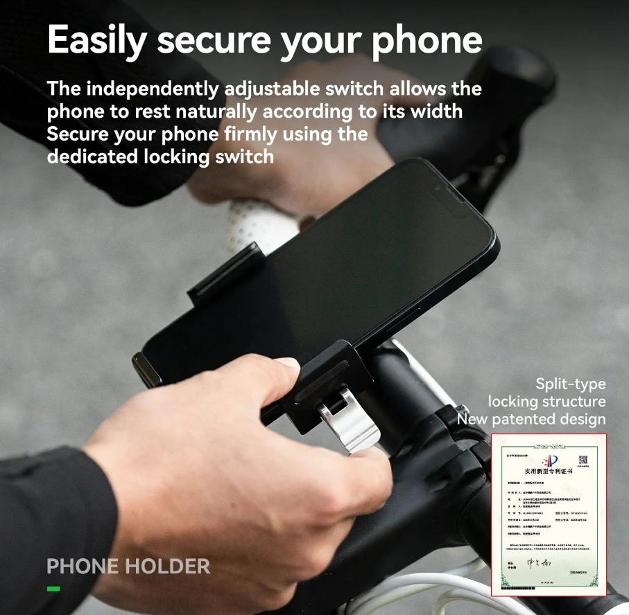 Soporte para teléfono con desengache rápido para bicicleta y motocicleta