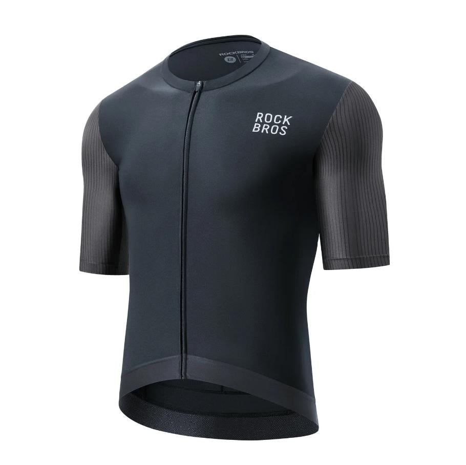 ROCKBROS camiseta de ciclismo para hombre de manga corta – transpirable, reflectante