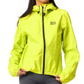 ROCKBROS Chaqueta Amarillo Neón Impermeable Ligera 0-15° Hombre Mujer Transpirable y Cómoda con Capucha Extendida y Dobladillo Elástico