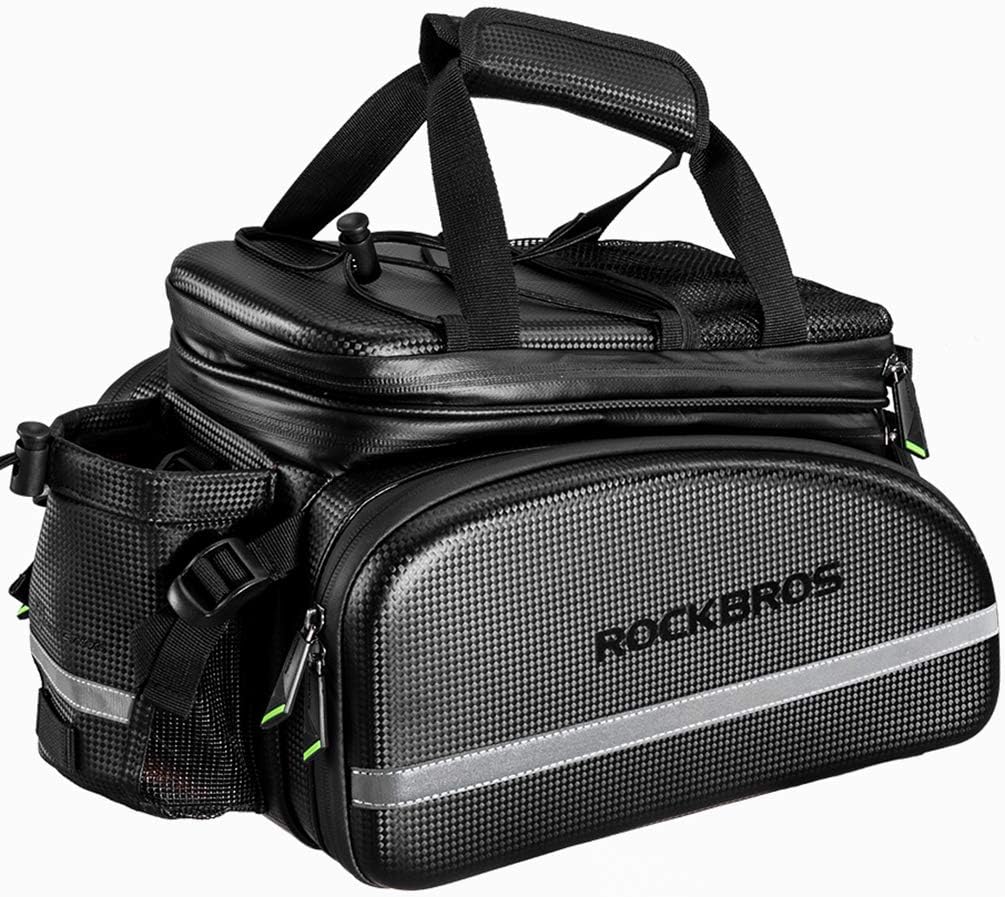 ROCKBROS Bolsa de Bicicleta para Portaequipajes 10-35L Bolsa de Almacenamiento Impermeable para Transporte