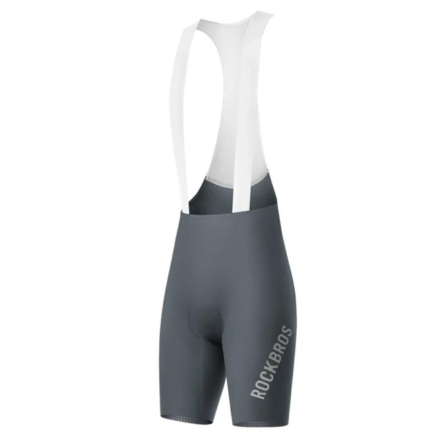 Pantalón de ciclismo ROCKBROS con bragueta acolchada, shorts bib para hombre, pantalón corto de bicicleta, pantalones con tirantes transpirables y de secado rápido para ciclismo en carretera y MTB