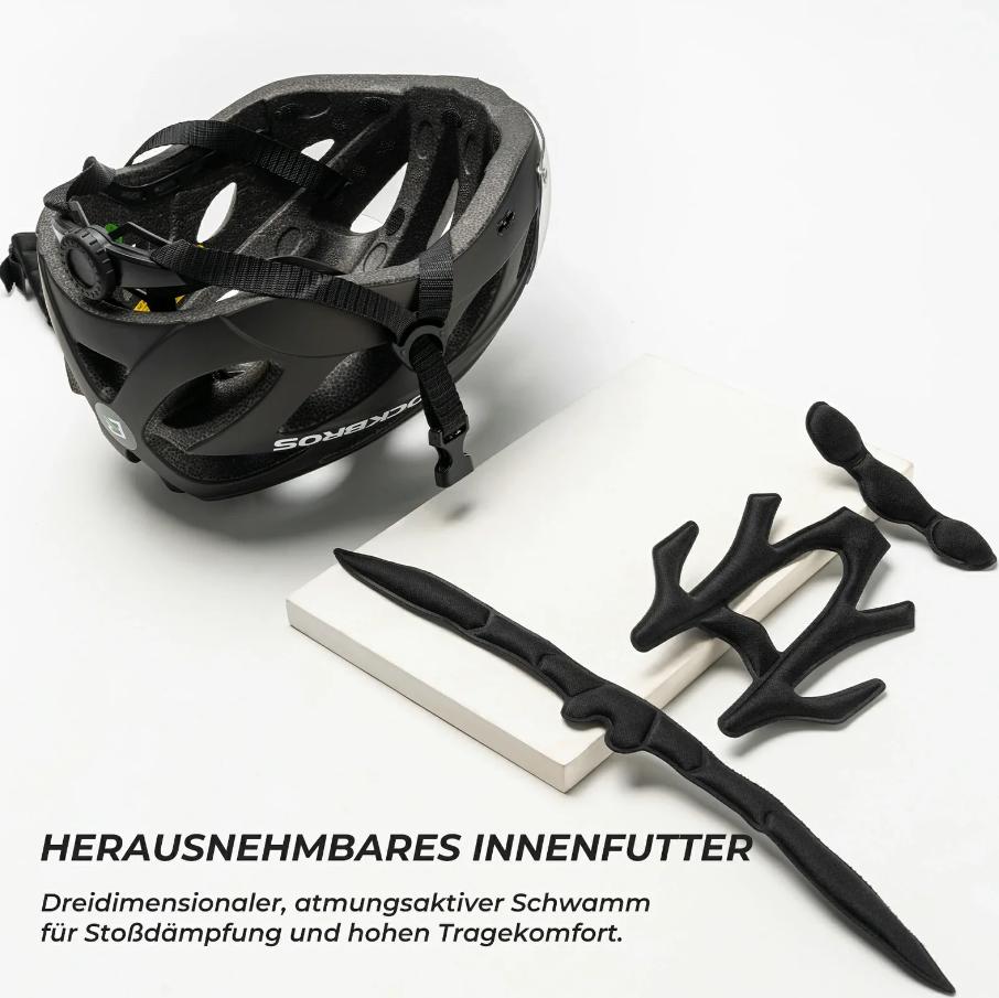 ROCKBROS casco de bicicleta infantil certificado CE con visera magnética, ultraligero 280 g, ajustable, forro interior desmontable, protección para la cabeza en bicicleta, patinete y actividades al aire libre, casco seguro para el día a día