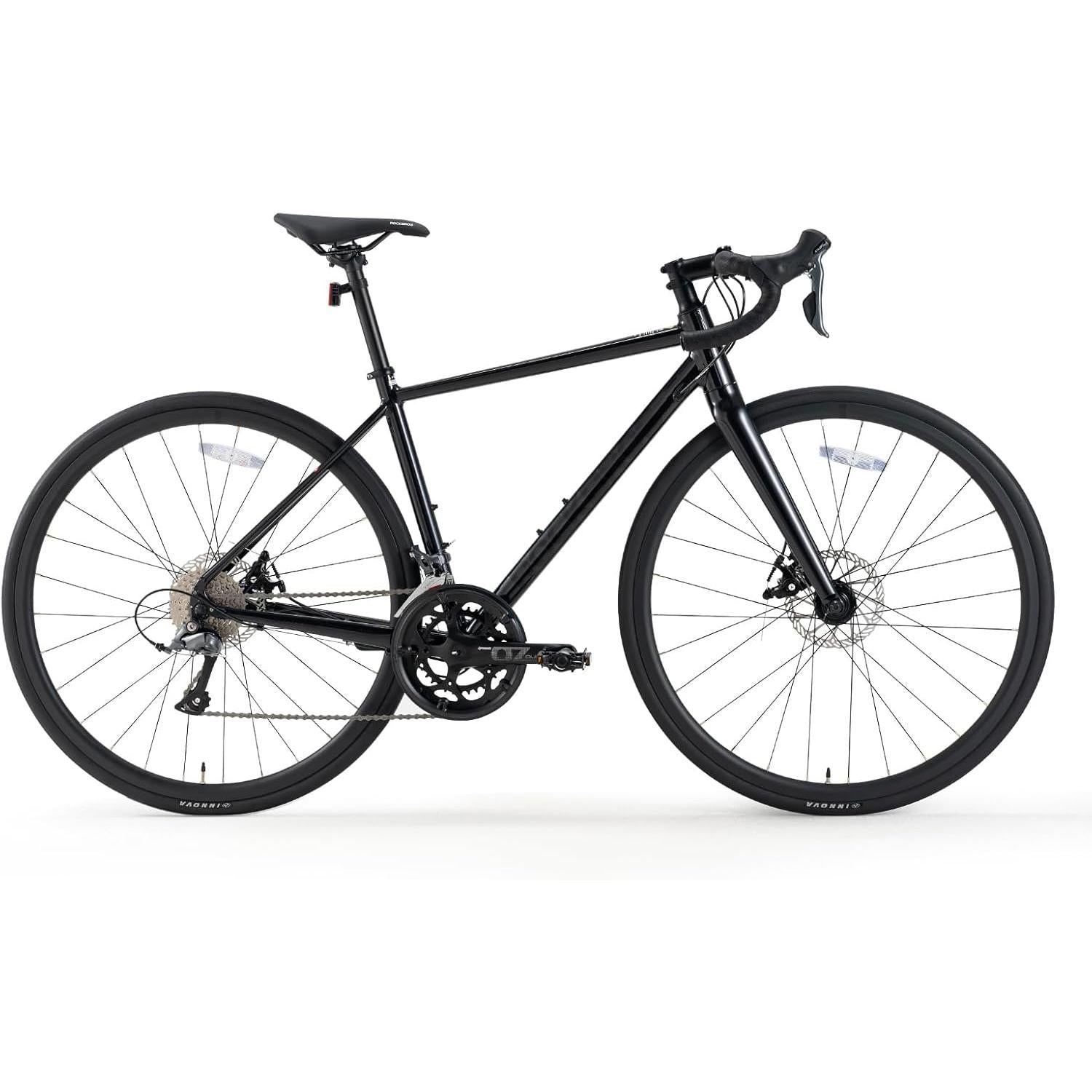 BICICLETAS DE CARRETERA ROCKBROS SPIN W2M, marco de aluminio, Shimano Claris 2×8 velocidades, frenos de disco mecánicos, bicicleta ligera para mujeres y hombres, comodidad y control en viajes largos