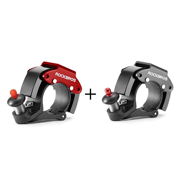ROCKBROS Campana Bicicleta Avisador 100dB Sonido Fuerte Novedoso Mini Campana Ciclismo en Aleación de Aluminio y Acero Inoxidable de Alta Calidad & Oculta Fácil Instalación