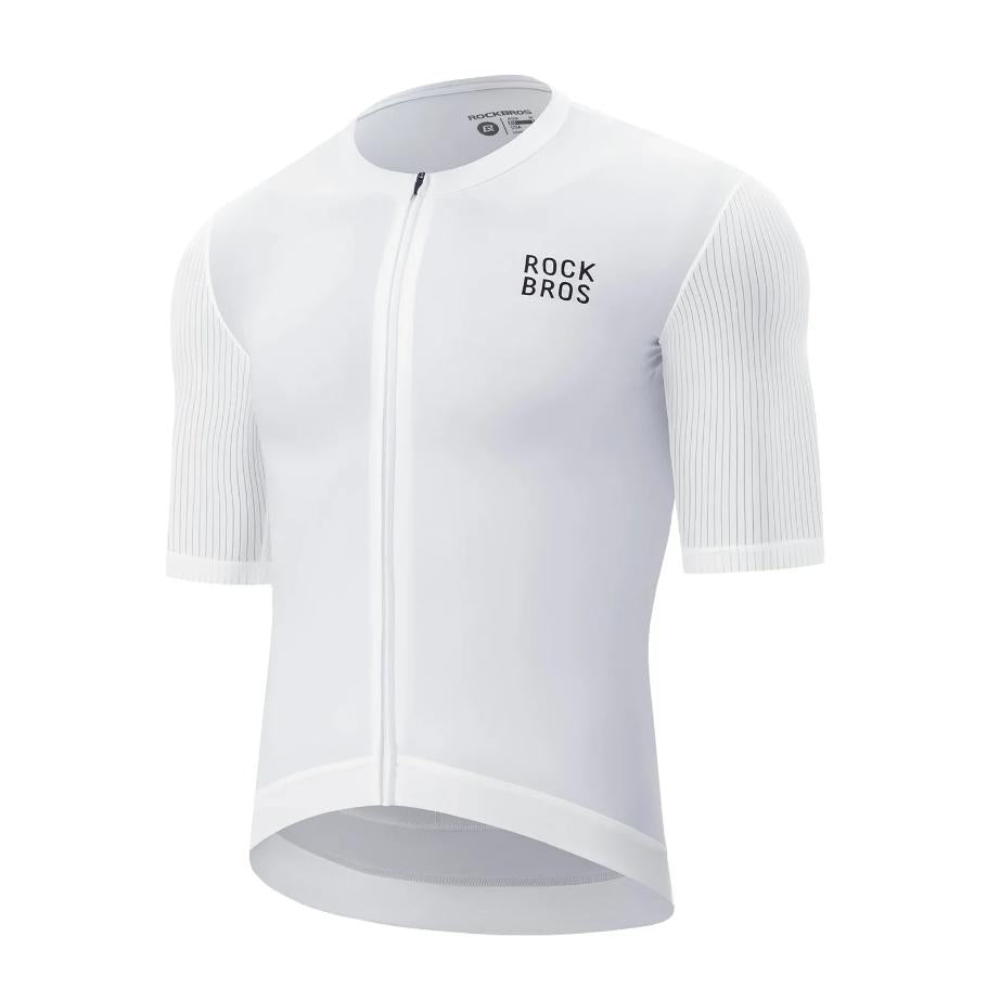 ROCKBROS camiseta de ciclismo para hombre de manga corta – transpirable, reflectante