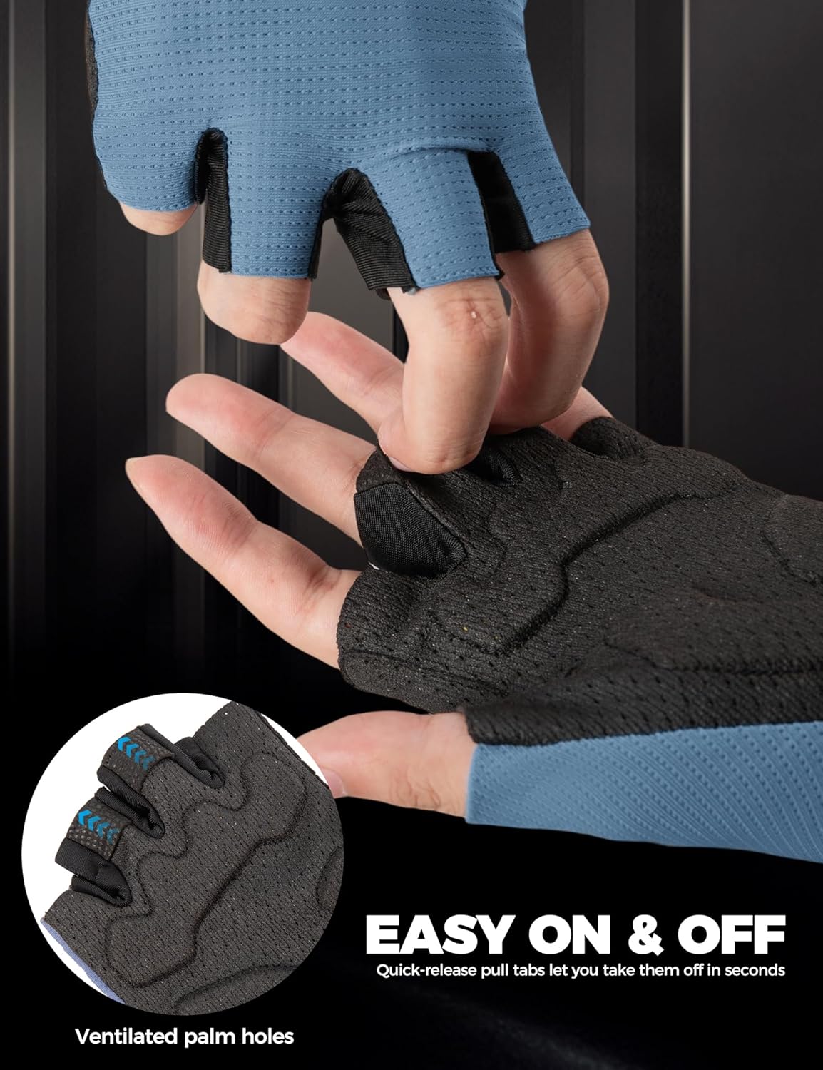 Guantes de bicicleta de medio dedo