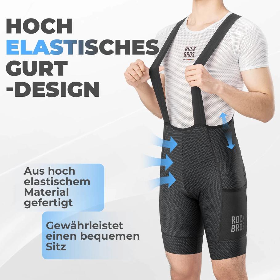 Pantalones de Ciclismo para Hombre con Almohadilla de Gel Transpirable para Verano