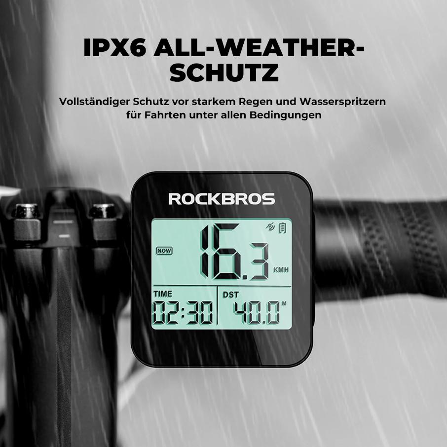 ROCKBROS computadora de bicicleta inalámbrica G1 con 35 horas de autonomía, pantalla antirreflejos de 2 inch y visualización de datos en tiempo real para uso en bicicletas de carretera y mountain bike, bicicletas urbanas, accesorios de ciclismo