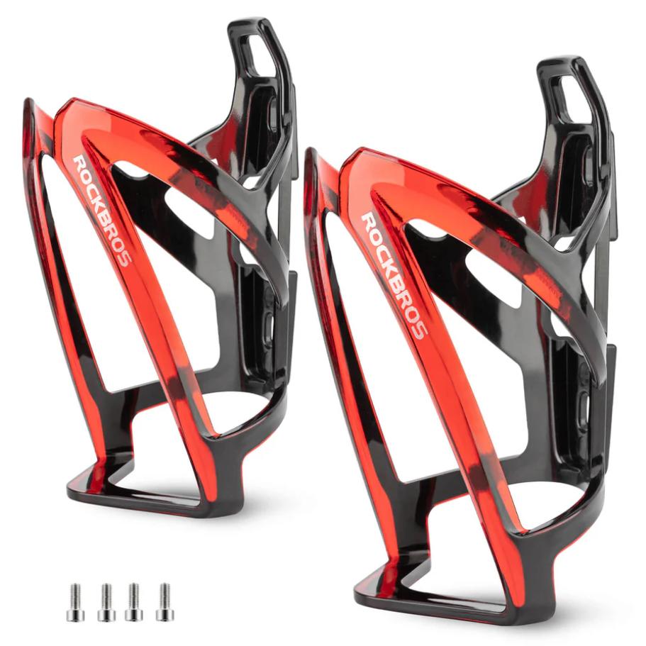 ROCKBROS Portabidón de Bicicleta Ligero PC 35g Resistente y Duradero  Alta Calidad Compatible con Varios Tamaños de Botellas Fácil Instalación  Accesorios de Ciclismo Prácticos y Estables