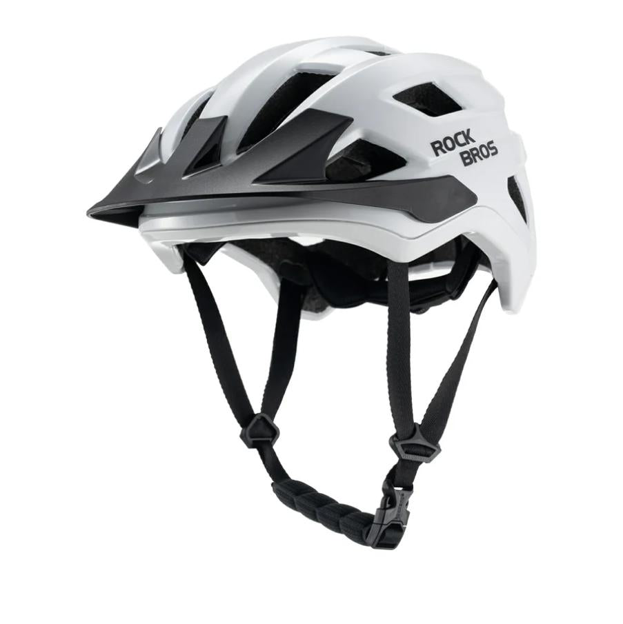 ROCKBROS casco de bicicleta certificado CE para jóvenes y niños con visera desmontable ajuste profundo seguro para MTB BMX descenso en bicicleta y patinaje con ventilación a 360 grados