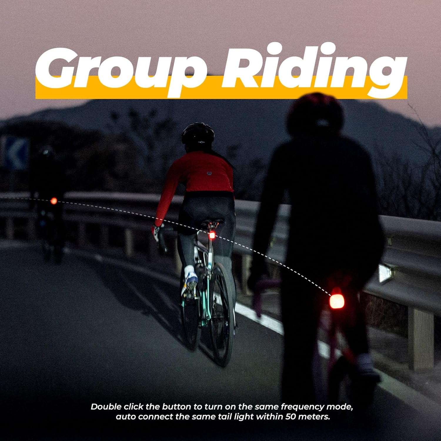 ROCKBROS Waterproof Ultra Bright LED Bike Taillight with 4 Modes