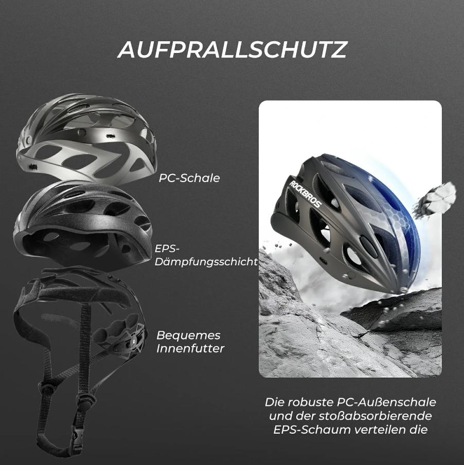 ROCKBROS casco de bicicleta infantil certificado CE con visera magnética, ultraligero 280 g, ajustable, forro interior desmontable, protección para la cabeza en bicicleta, patinete y actividades al aire libre, casco seguro para el día a día