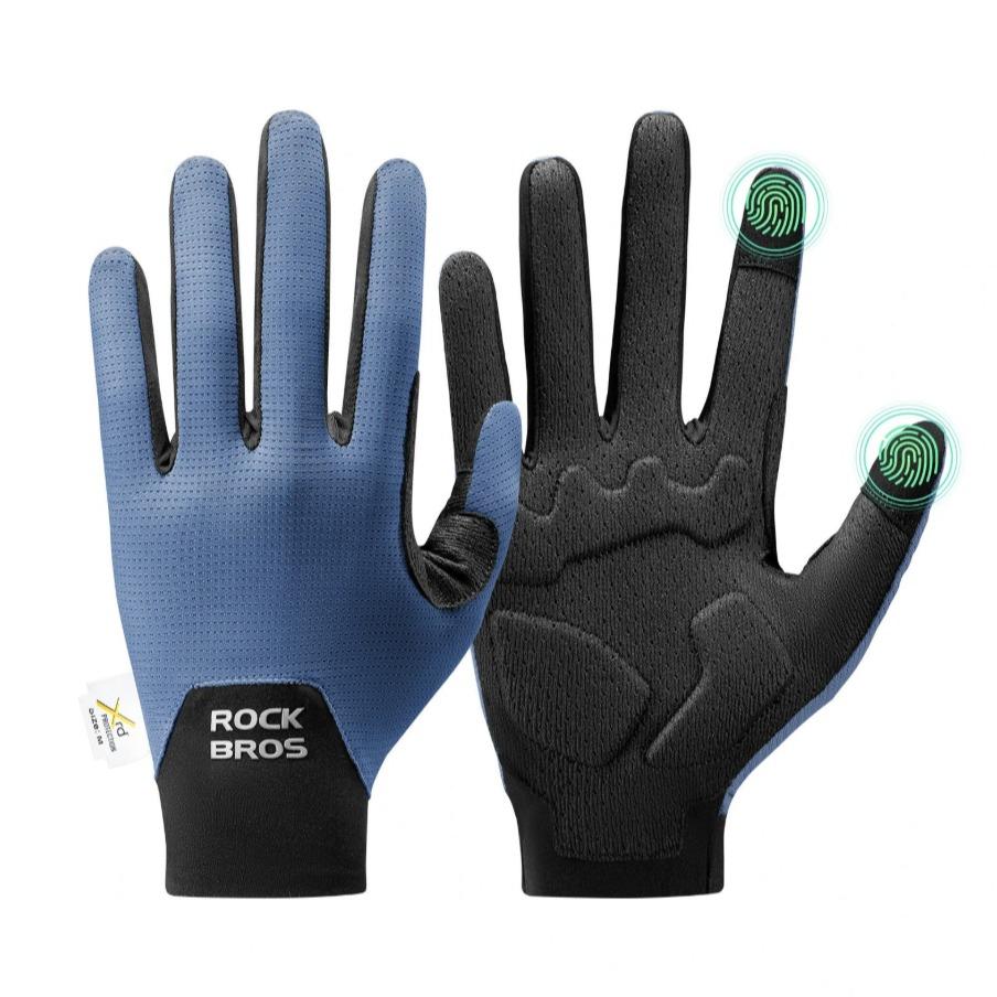 Guantes de bicicleta ROCKBROS con amortiguación de impactos