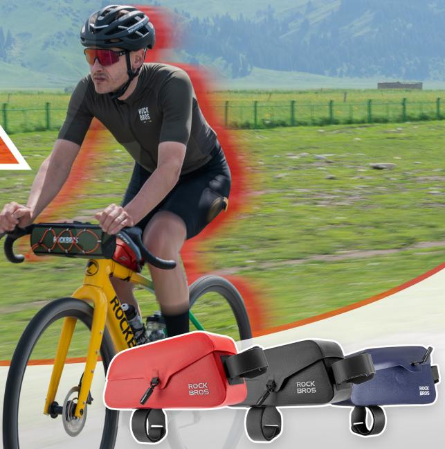 ROCKBROS bolsa de tubo superior magnética 100 % impermeable – apertura rápida de una sola mano, compacta y a prueba de viento – ideal para bicicleta de carretera, MTB y bikepacking – #BikeBag #CyclingEssentials