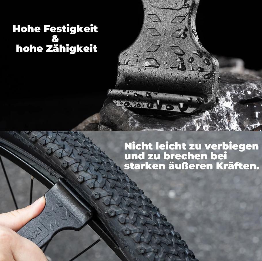 ROCKBROS Bicicleta 2 EN 1 Palanca de Neumáticos Portátil bycicle Ultraligero 28g Ancho 24mm Herramienta Multifuncional para Todos los Tipos de Neumáticos