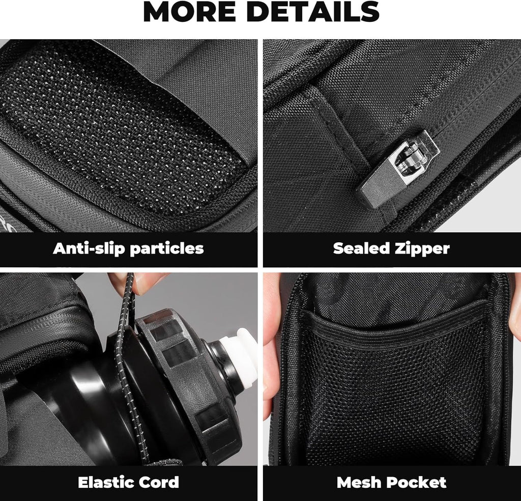 Bolsa de sillín para bicicleta, bolsa de sillín con sistema de cierre giratorio