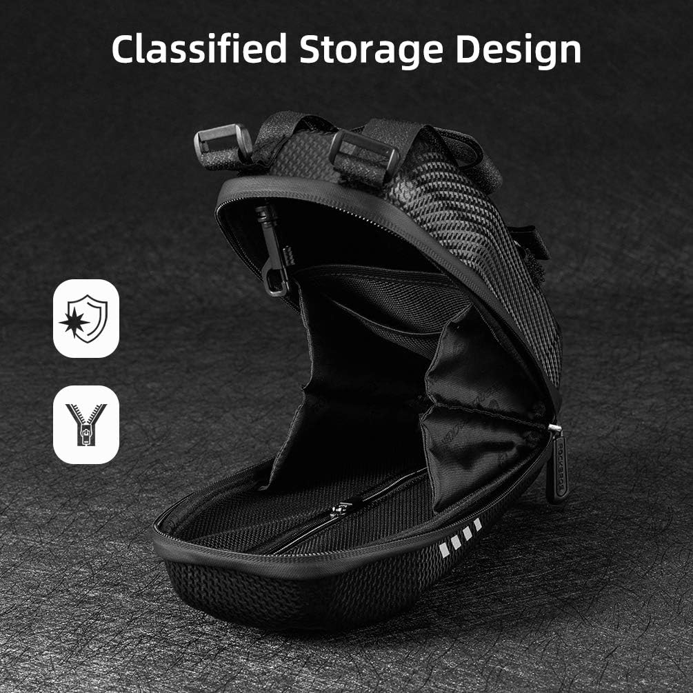 ROCKBROS Bolsa para scooter 2/3L, bolsa delantera para patinete eléctrico, bolsa de transporte para scooter, 100% impermeable y robusta (carcasa rígida de EVA), bolsa de manillar imprescindible para Xiaomi Mijia M365 / M365 Pro/Segway ES/Faltrad Eva