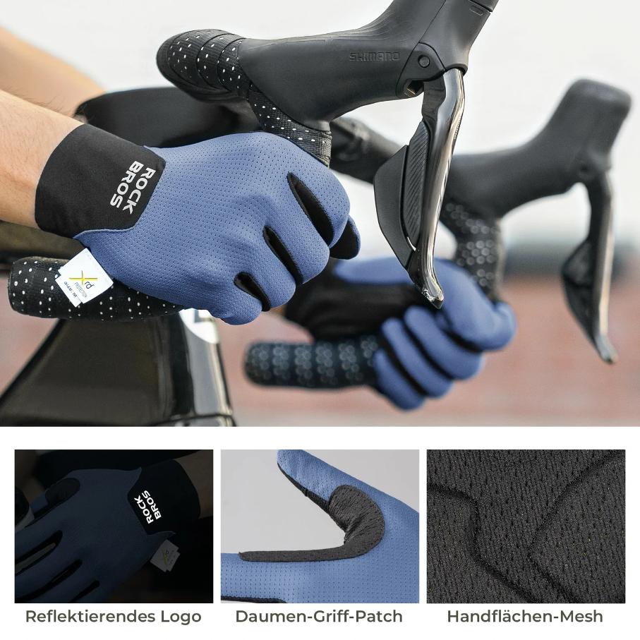 Guantes de bicicleta ROCKBROS con amortiguación de impactos