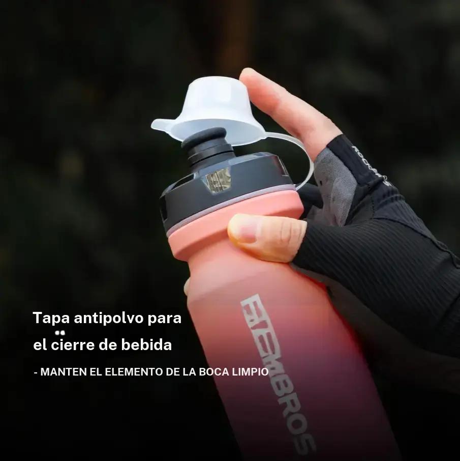 Botella Para Bicicleta Con Tapa Tipo Pull-top A Prueba De Fugas 600/750ml