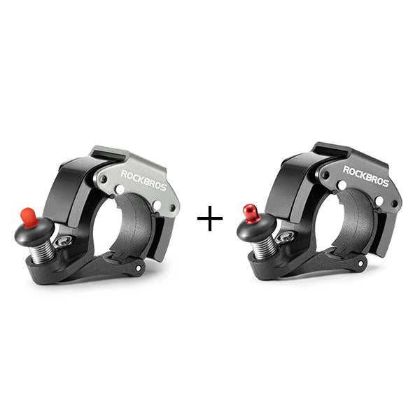 ROCKBROS Campana Bicicleta Avisador 100dB Sonido Fuerte Novedoso Mini Campana Ciclismo en Aleación de Aluminio y Acero Inoxidable de Alta Calidad & Oculta Fácil Instalación