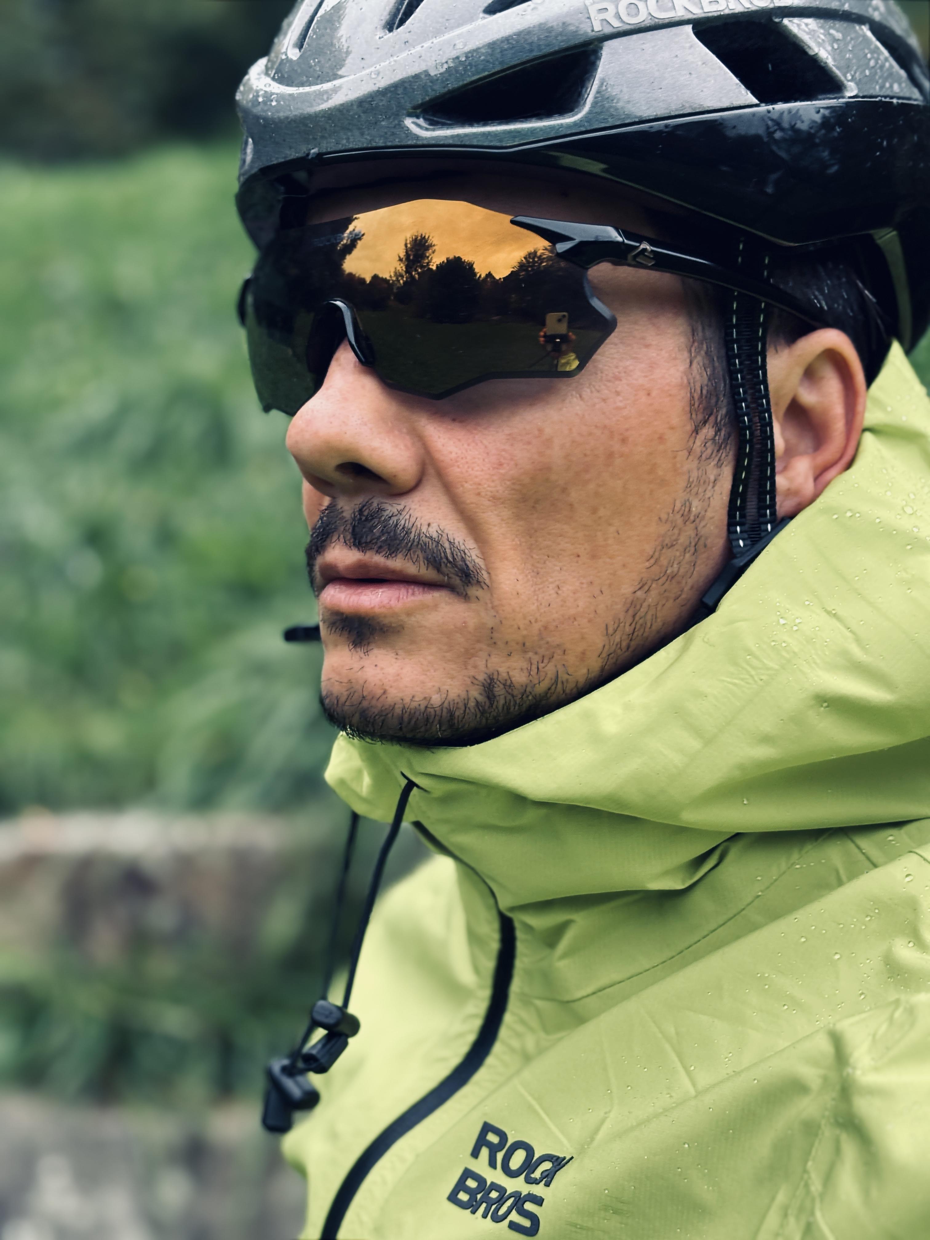 ROCKBROS Gafas de ciclismo Unisex Gafas de sol fotocromáticas Polarizadas Protección UV400 Sin montura Material TR90 22 g Bisagras de doble resorte Almohadillas de silicona antideslizantes Gafas de sol natural material Gafas deportivas