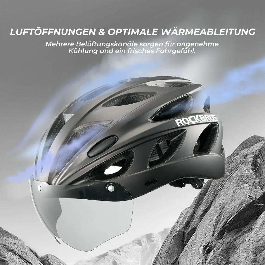 ROCKBROS casco de bicicleta infantil certificado CE con visera magnética, ultraligero 280 g, ajustable, forro interior desmontable, protección para la cabeza en bicicleta, patinete y actividades al aire libre, casco seguro para el día a día