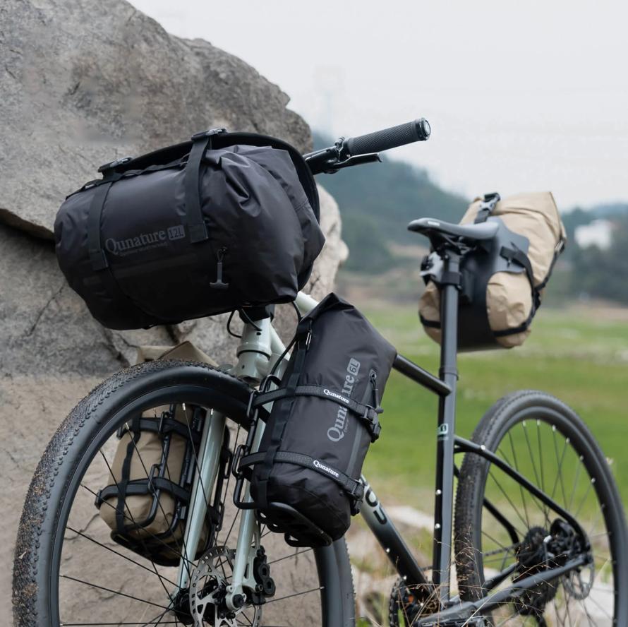 ROCKBROS bolsas de compresión impermeables de varios colores montadas en bicicleta al aire libre
