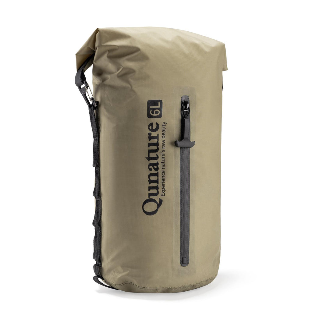 ROCKBROS bolsa de compresión impermeable caqui de 6 litros sobre fondo blanco