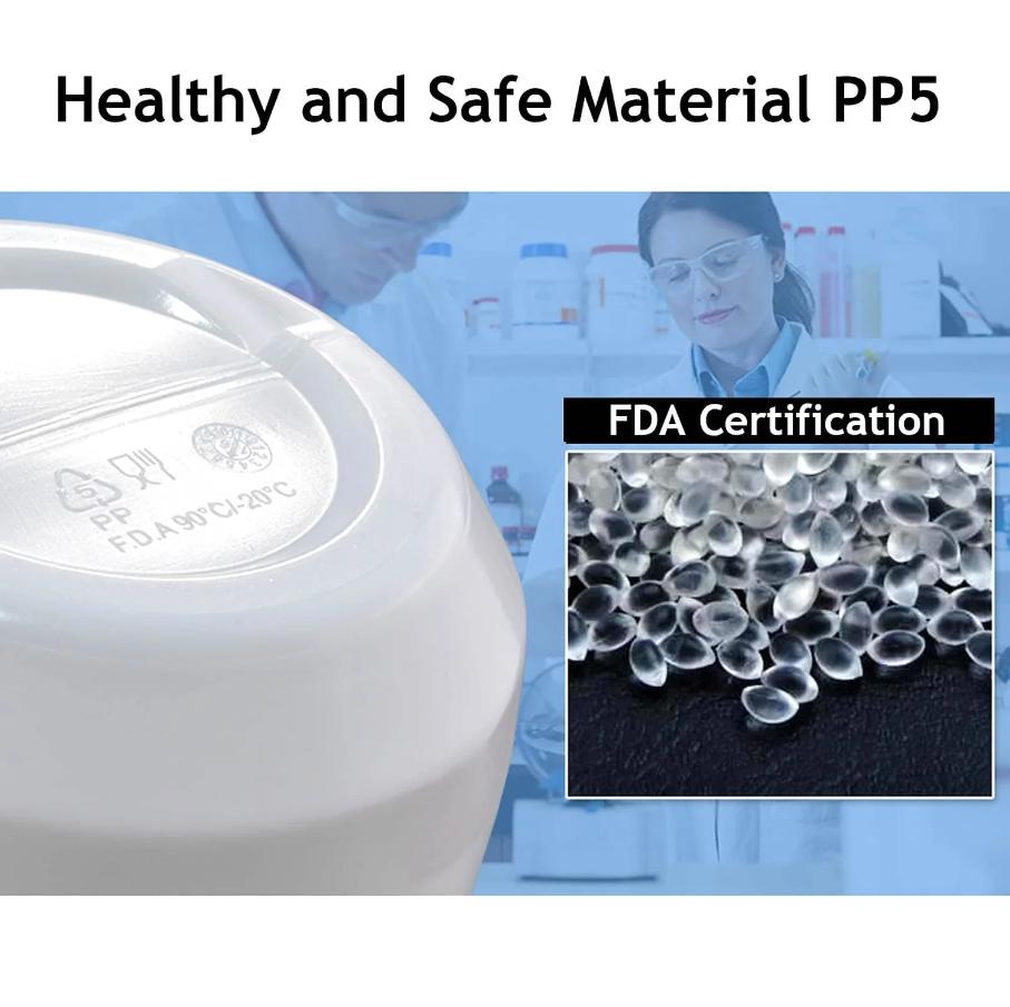 ROCKBROS botella de agua muestra de material pp5 seguro con certificación fda