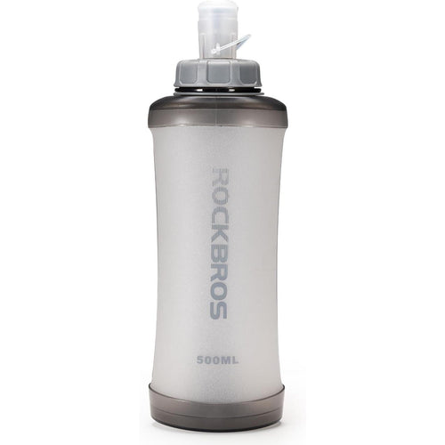 ROCKBROS botella de agua para bicicleta blanca de 500ml sobre fondo blanco