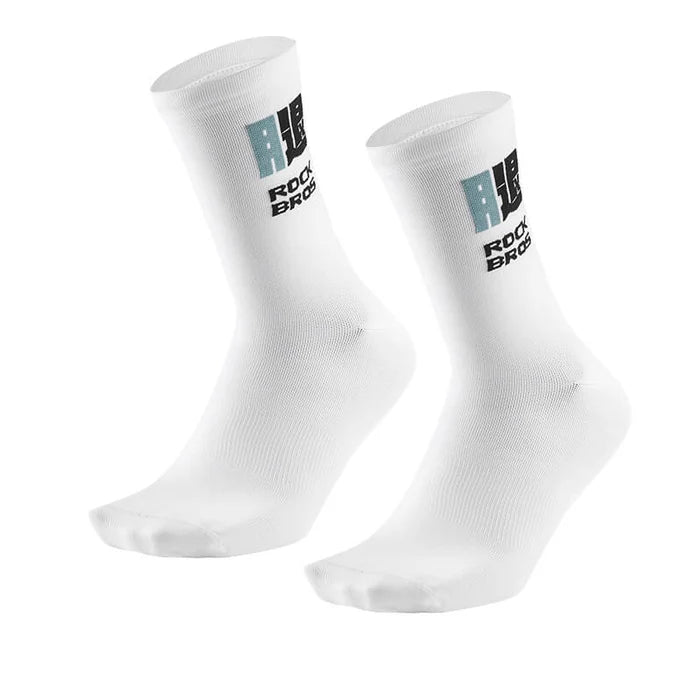 ROCKBROS Calcetines Ciclismo Bicicleta Hombre Mujer, Calcetines Ciclismo Transpirables para Ciclismo, Correr, Fitness, Entrenamiento, Calcetines Cómodos con Talón Reforzado & Tira Antideslizante en el Empeine, 36-46