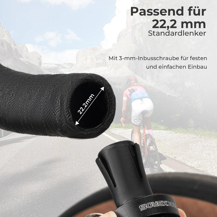 ROCKBROS campana para bicicleta compatible con manillar de diámetro 22,2 mm