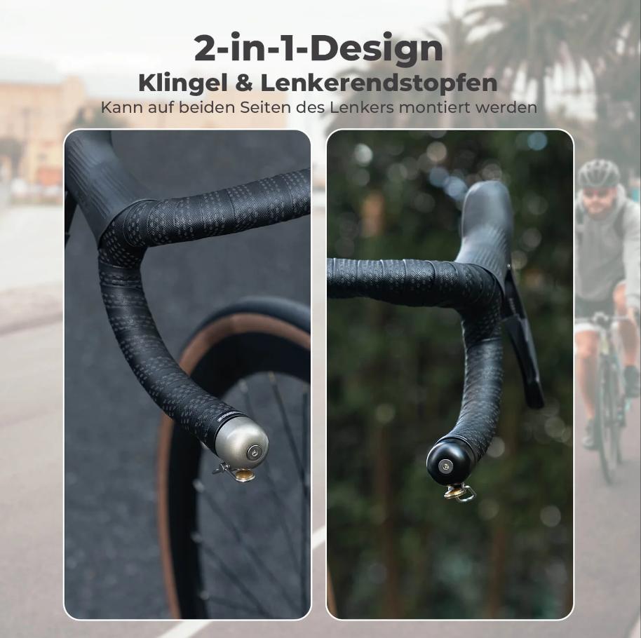 ROCKBROS campana para bicicleta diseño dos en uno instalable en ambos lados del manillar