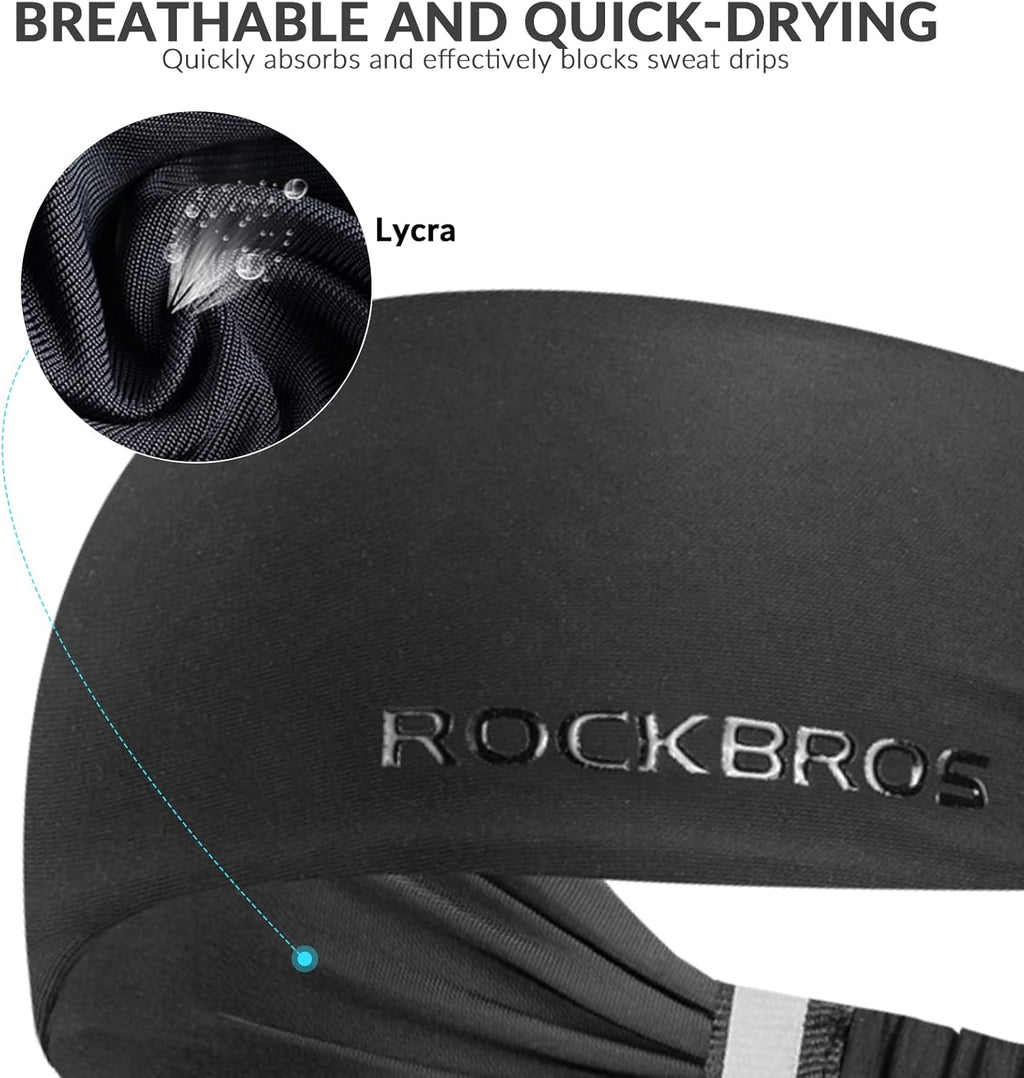 ROCKBROS cinta para la cabeza deportiva detalle de tejido lycra transpirable y de secado rápido