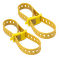 ROCKBROS cinturones de bikepacking multiusos de color amarillo par sobre fondo blanco