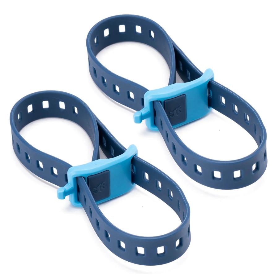 ROCKBROS cinturones de bikepacking multiusos de color azul marino par sobre fondo blanco