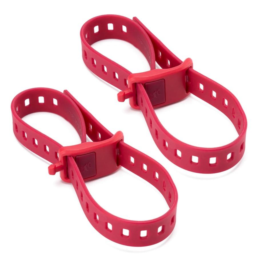 ROCKBROS cinturones de bikepacking multiusos de color rojo par sobre fondo blanco