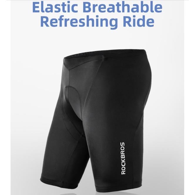 ROCKBROS culote de ciclismo para mujer negro vista lateral sobre fondo blanco simple