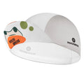 ROCKBROS gorra de ciclismo verano blanca con estampado sobre fondo blanco