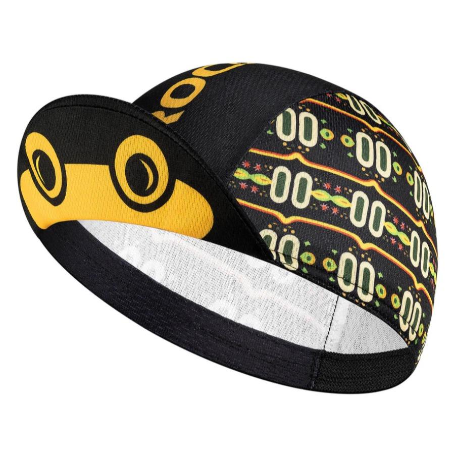 ROCKBROS gorra de ciclismo verano en tonos naranja y negro con estampado decorativo