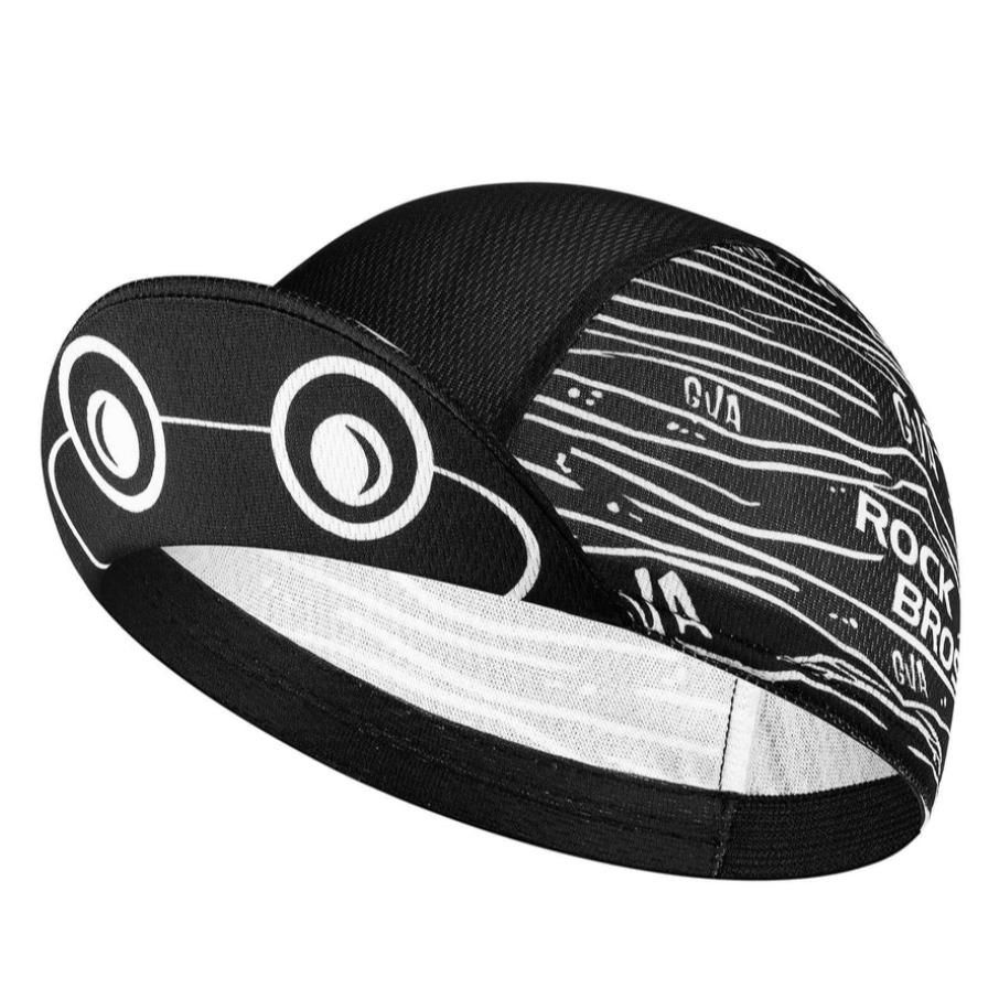ROCKBROS gorra de ciclismo verano en tonos negro y blanco con estampado gráfico