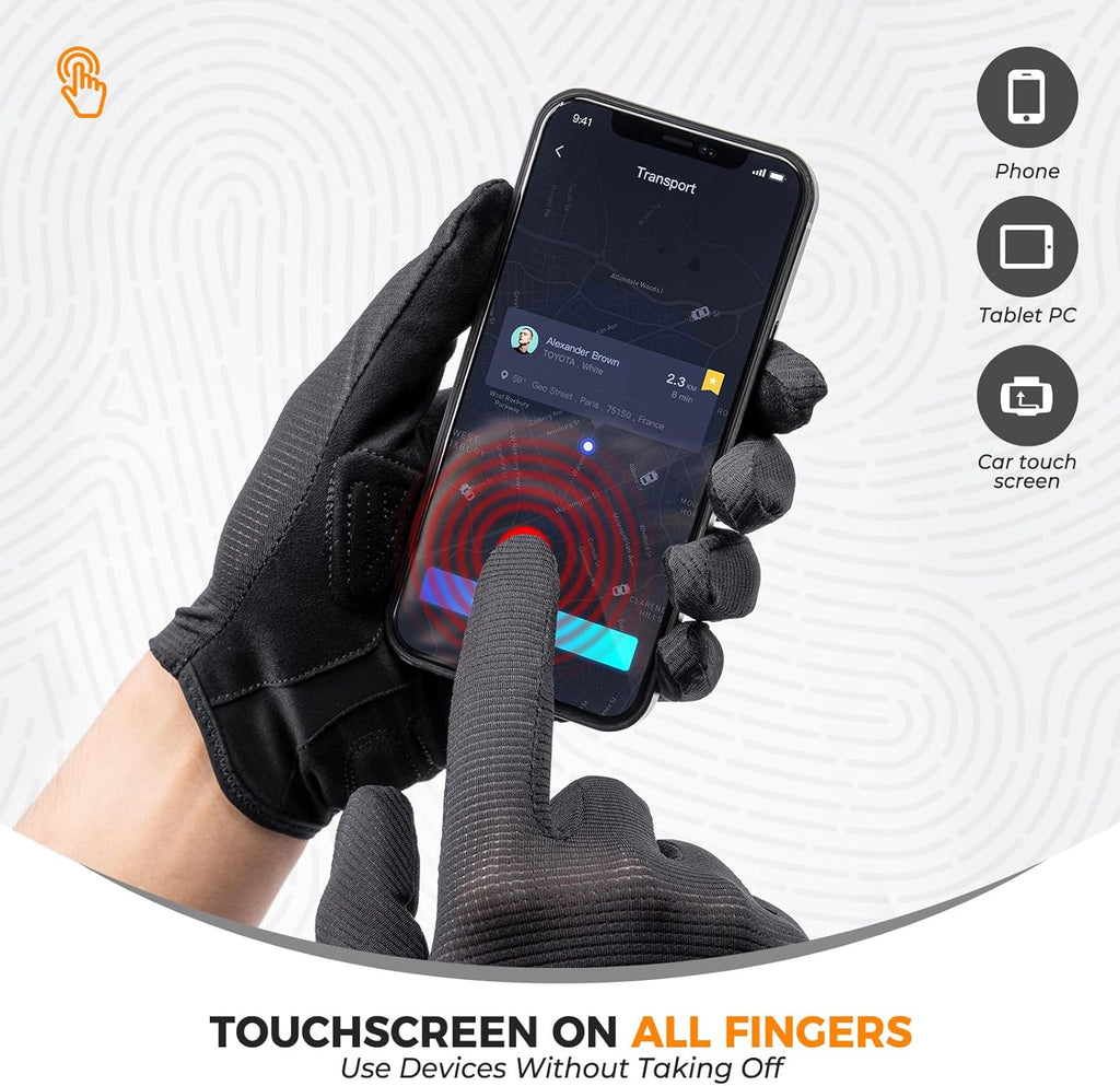 ROCKBROS guantes de bicicleta con función táctil al operar un teléfono móvil