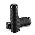 ROCKBROS empuñaduras de bicicleta con patrón de carbono estilo en forma de bola sobre fondo blanco
