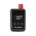 ROCKBROS mini bomba de aire eléctrica con pantalla digital mostrada sobre fondo blanco
