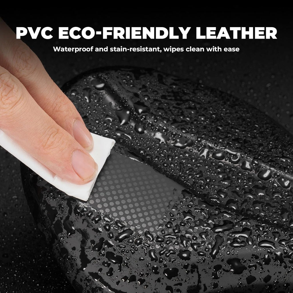 ROCKBROS sillín de bicicleta con superficie de piel pvc impermeable limpiada por una mano