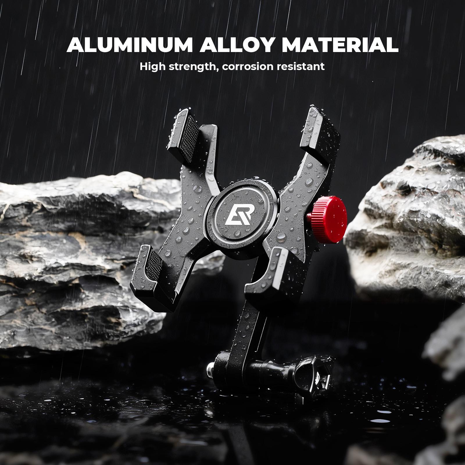 ROCKBROS soporte de móvil para bicicleta de aleación de aluminio alta resistencia y resistente a la corrosión