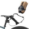 ROCKBROS soporte para alforja trasera montado en la bicicleta junto con la bolsa de bikepacking