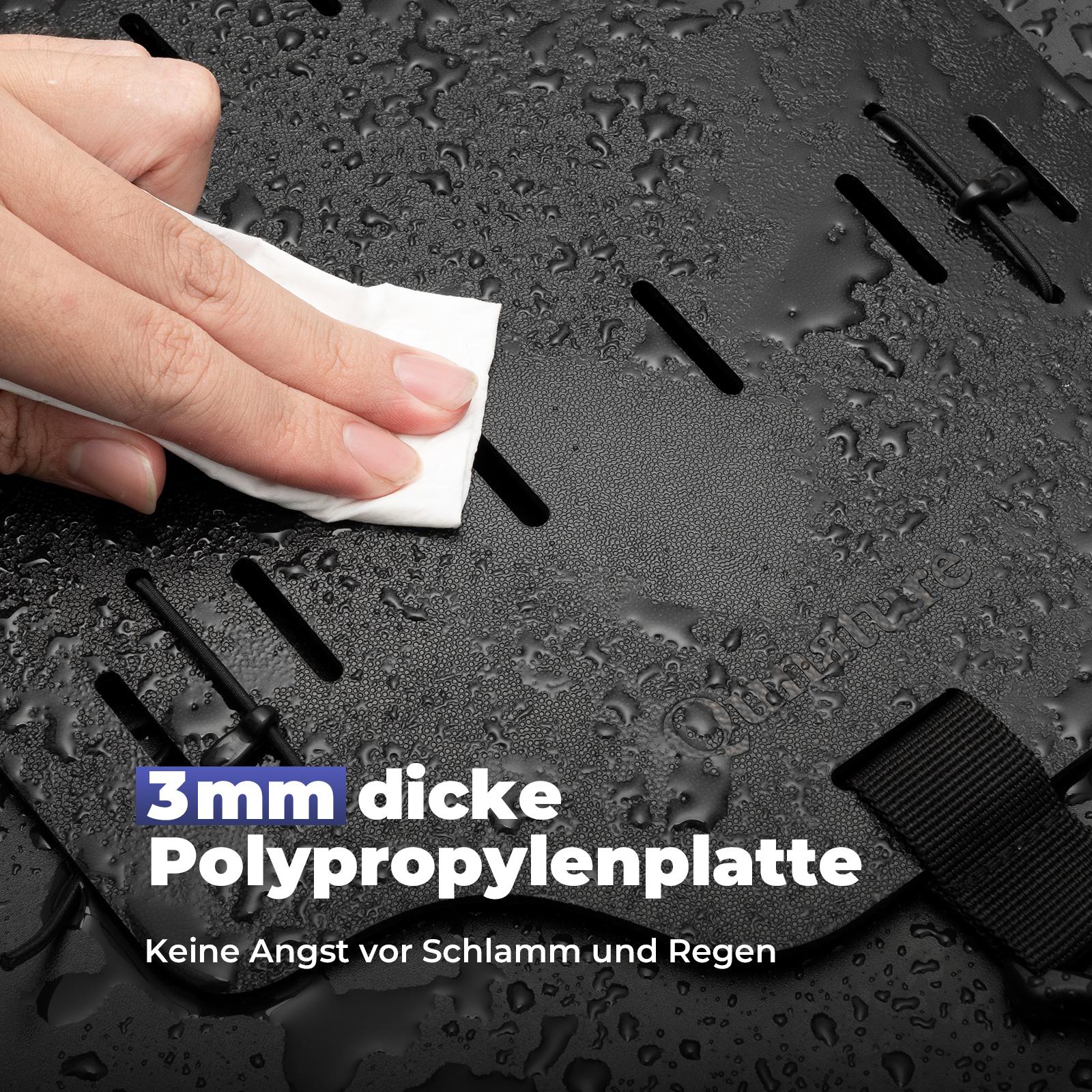 ROCKBROS soporte para alforja trasera de placa de polipropileno resistente al agua y barro